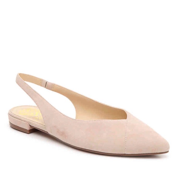 Vince Camuto Shoes - VINCE CAMUTO Beige Suede Jasenia Flats